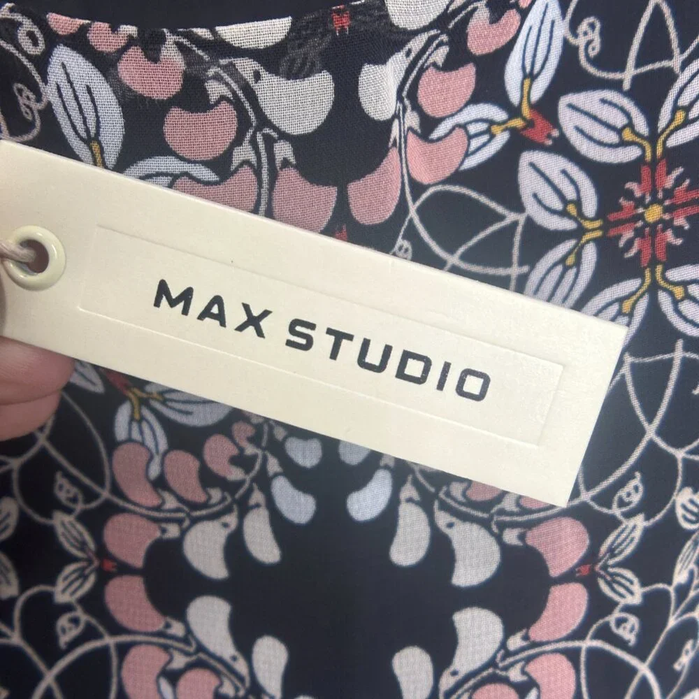 EUC Max Studio Women's Floral Dress w/tags Size L - Picture 8 of 13